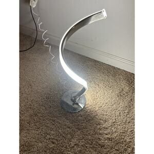 Albrillo Modern LED Spiral 16.34" Table Lamp Bedside Desk Curved Light Decor